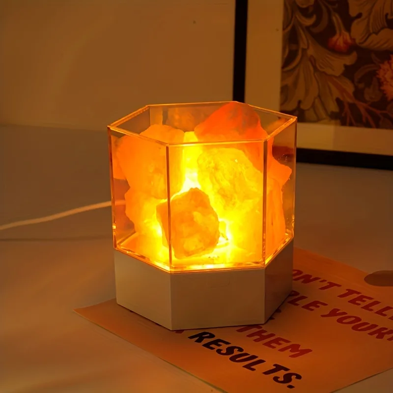 Himalayan Salt Lamp - D2 LED الطبيعية الهيمالايا كريستال الملح