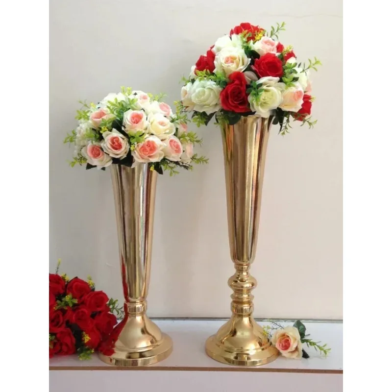 Home Decor Lighting Manufacturer - مزهرية معدنية مطلية كهربائياً بتصميم فاخر