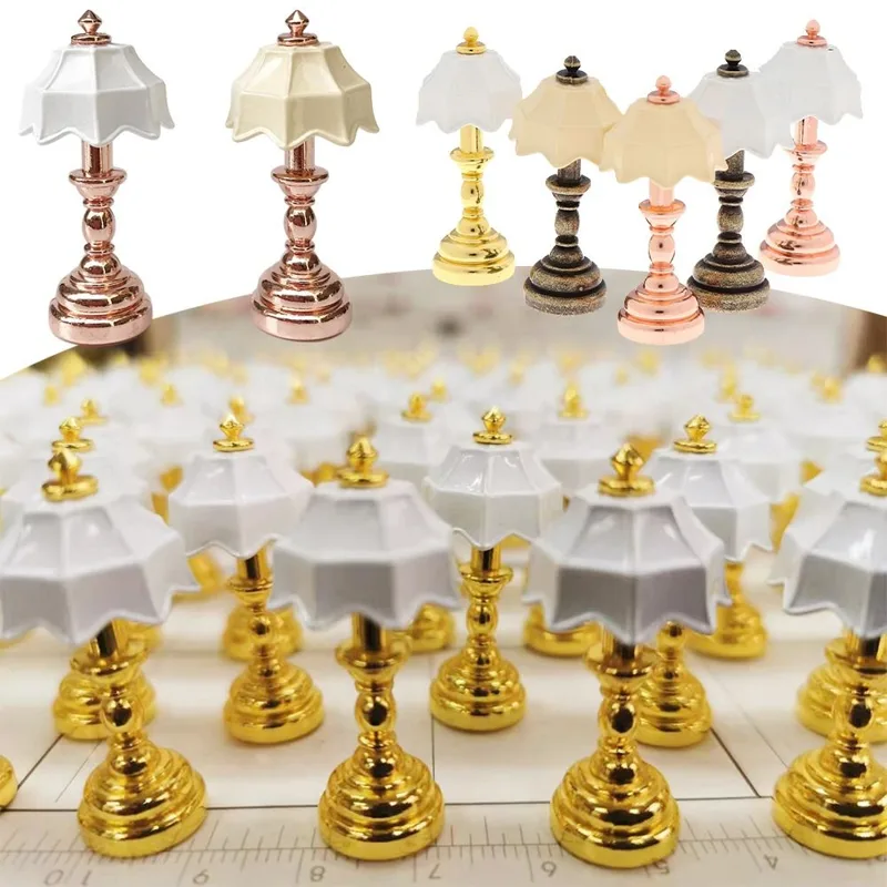 Lighting Metal Wall Decor - إكسسوارات منزل الدمى بمقياس 1:12، ديكور