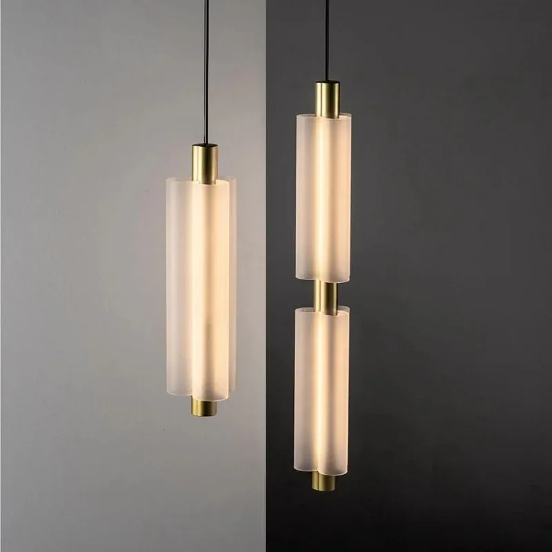 Lighting Metal Wall Decor - الحديثة طويلة الاكريليك قلادة أضواء غرفة