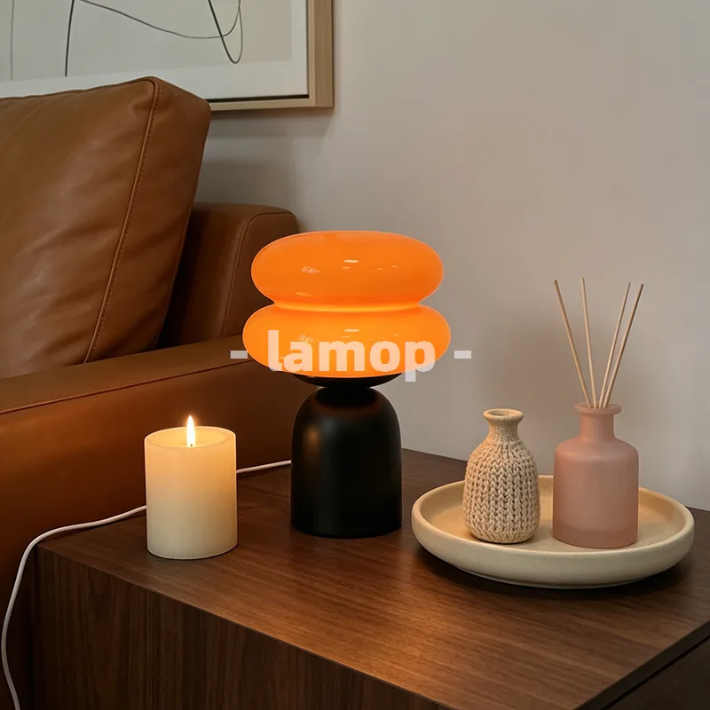 مصباح طاولة بقاعدة قصيرة بتصمي - مراجعة Decor Lighting & Decor Fires Photos وسعره