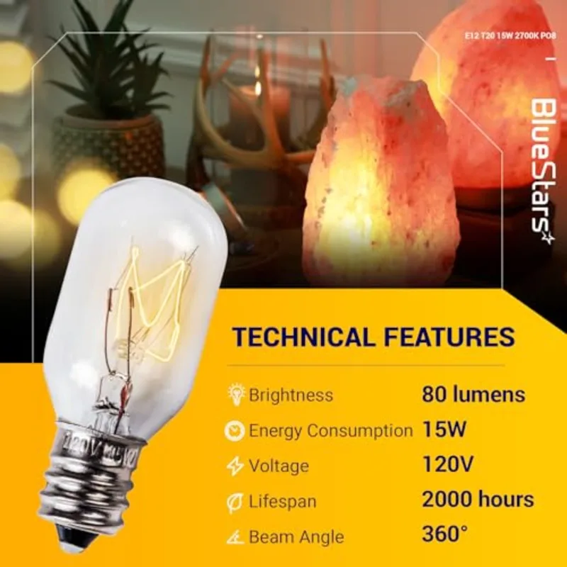 مصباح ملح الهيمالايا E12 T20 ب - مراجعة Himalayan Salt Lamp وسعره