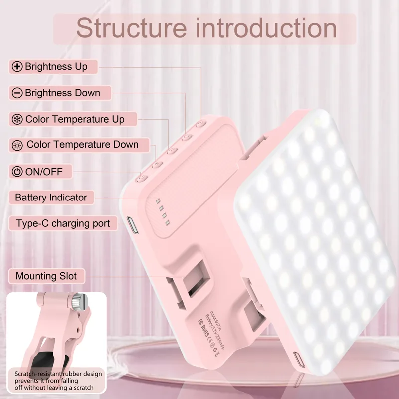 ضوء سيلفي LED 60 مشبك عالي الط - مراجعة Lighting Gallery وسعره