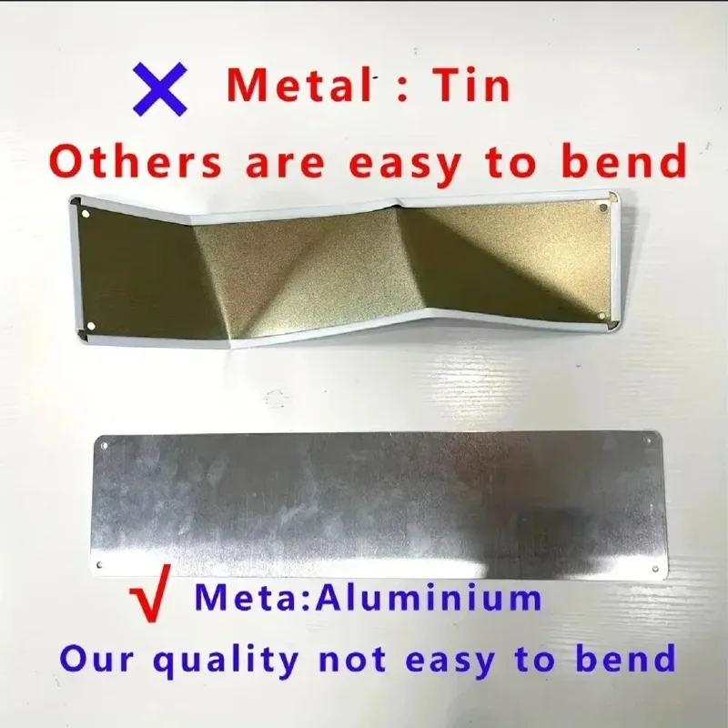 لوحة ألومنيوم مخصصة بنص شخصي و - مراجعة Lighting Metal Wall Decor وسعره