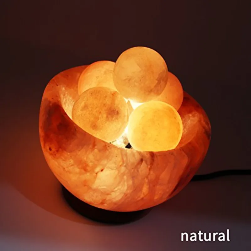 مصباح ملح الهيمالايا مع 6 كرات - مراجعة Himalayan Salt Lamp وسعره