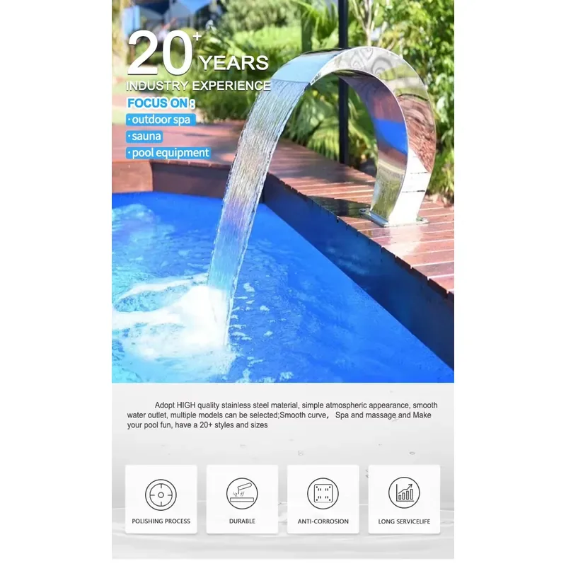 شلالات مائية بإضاءة LED للاستخ - مراجعة Home Decor Lighting Manufacturer وسعره