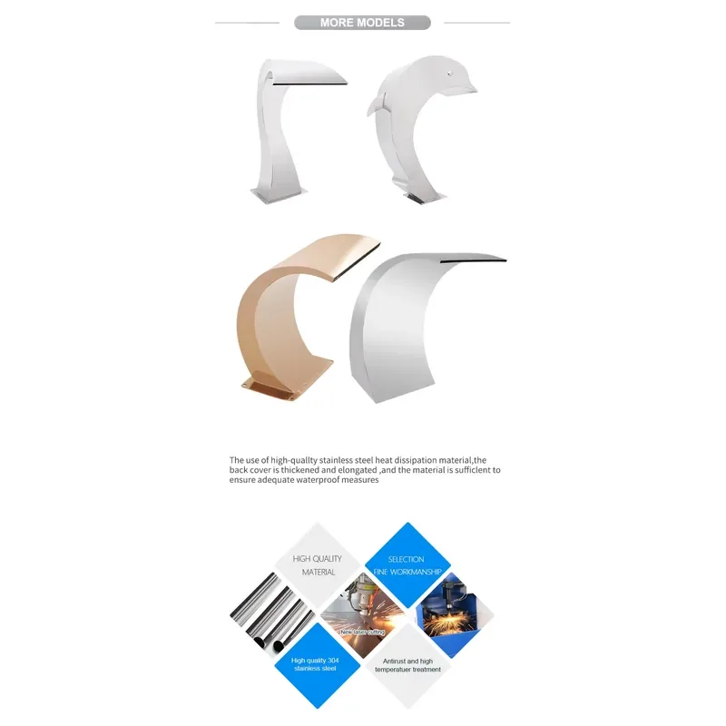 شلالات مائية بإضاءة LED للاستخ - مراجعة Home Decor Lighting Manufacturer وسعره