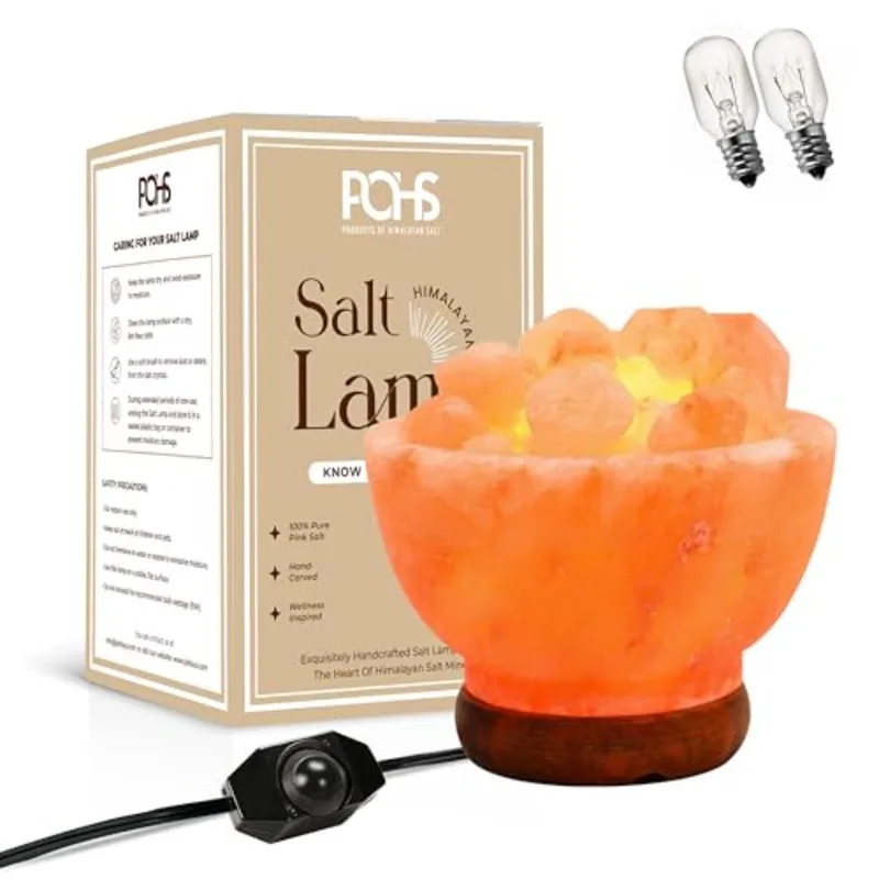 وعاء مصباح ملح الهيمالايا الور - مراجعة Himalayan Salt Lamp وسعره