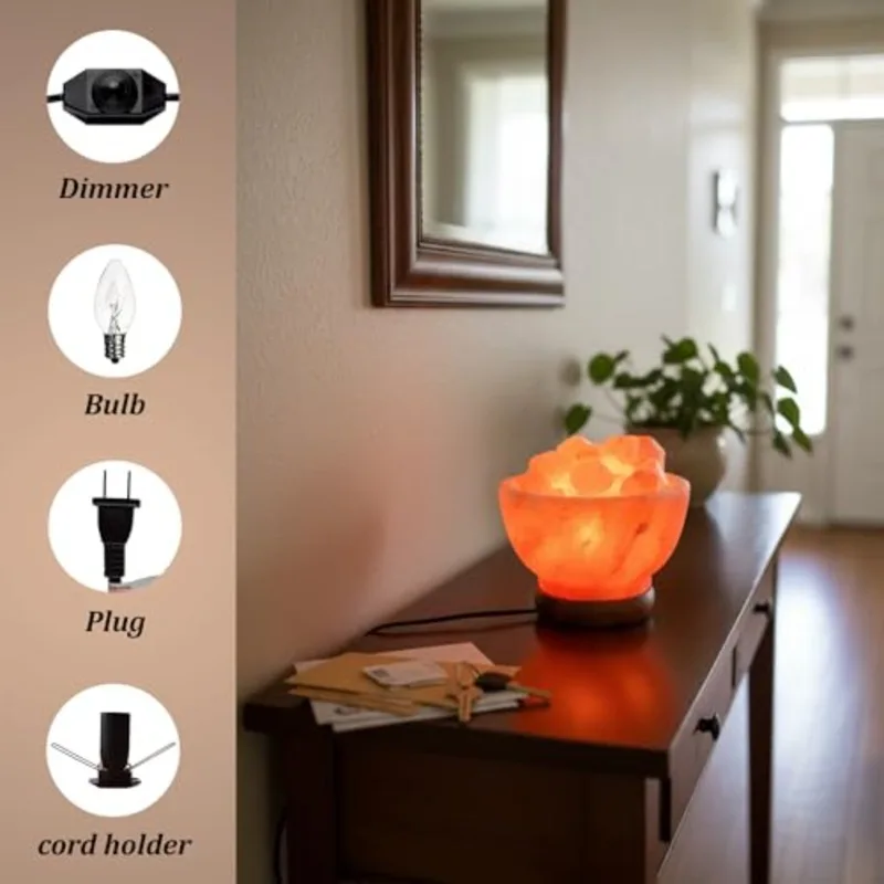وعاء مصباح ملح الهيمالايا الور - مراجعة Himalayan Salt Lamp وسعره