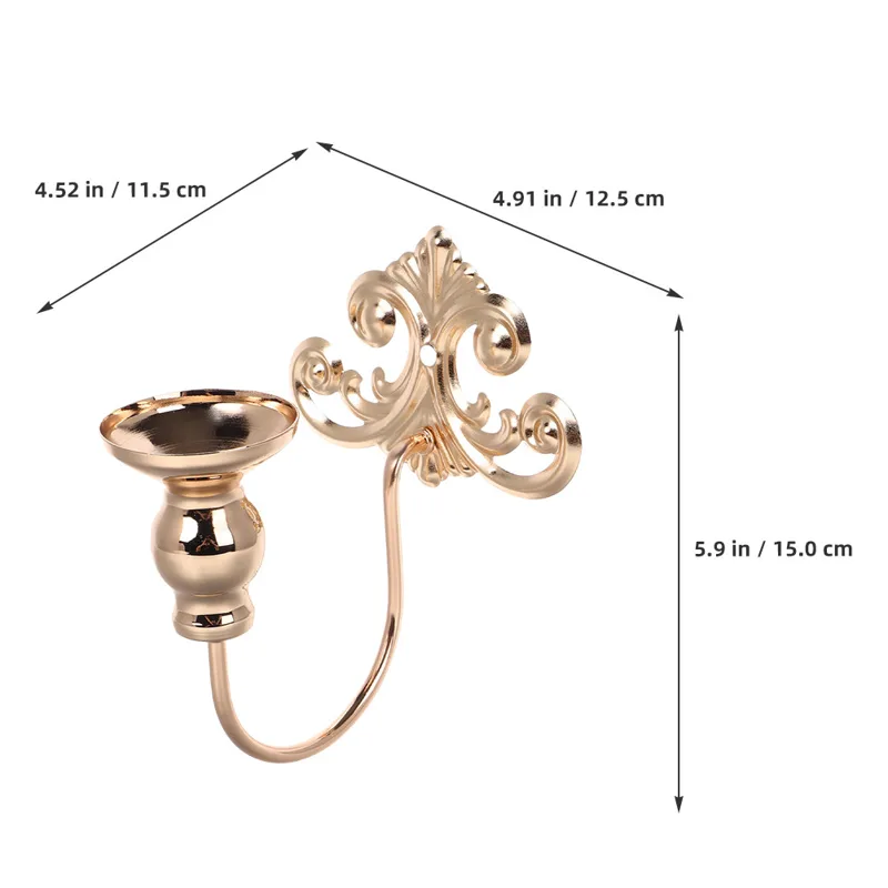 قطعتان من حاملات الشموع المعدن - مراجعة Lighting Metal Wall Decor وسعره