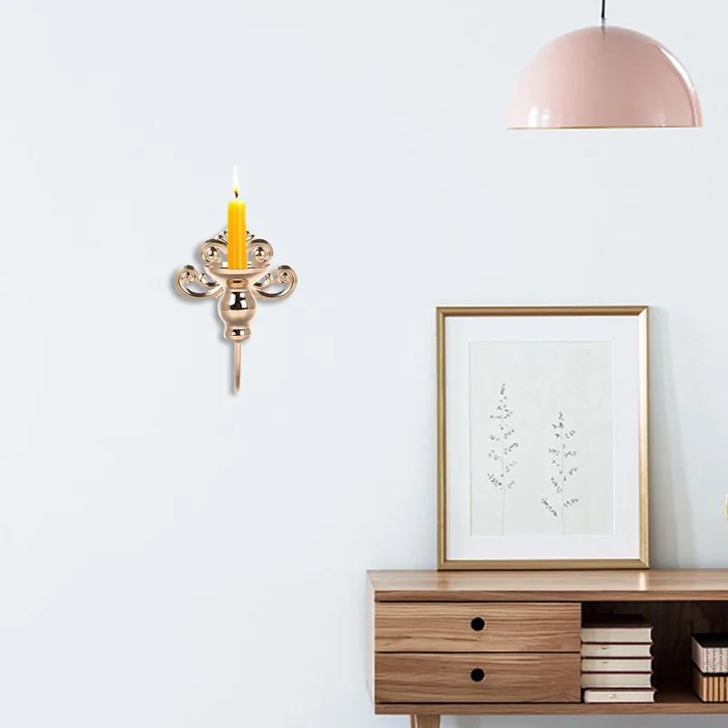 قطعتان من حاملات الشموع المعدن - مراجعة Lighting Metal Wall Decor وسعره