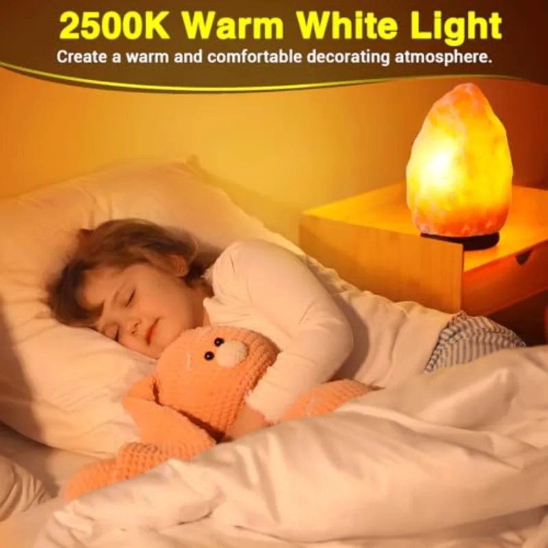 مصابيح ملح E12 T20 بقوة 15 واط - مراجعة Himalayan Salt Lamp وسعره