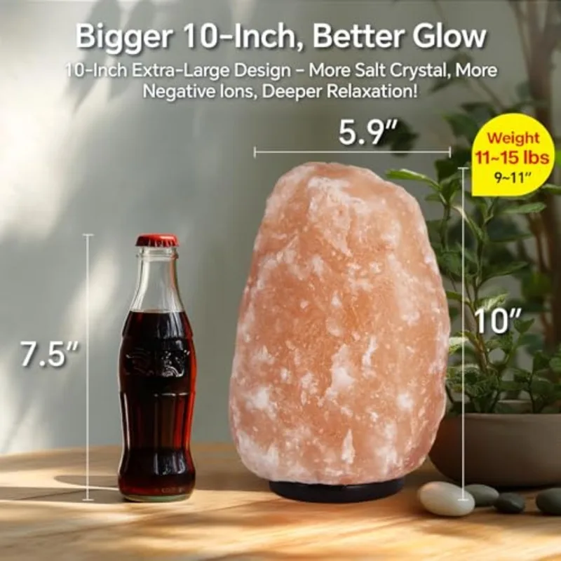 مصباح ملح الهيمالايا - 9-11 بو - مراجعة Himalayan Salt Lamp وسعره
