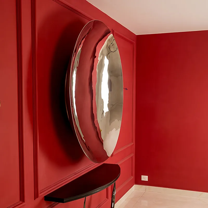 مرآة دائرية مقعرة مطلية من الف - مراجعة Lighting Metal Wall Decor وسعره