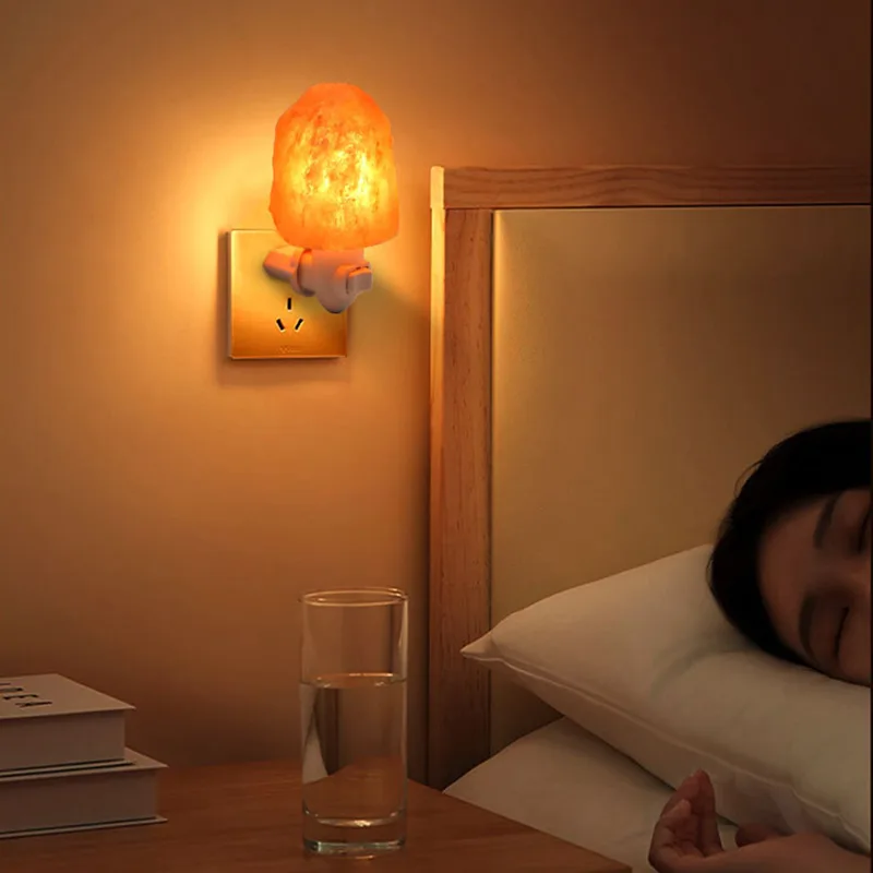C5 LED ضوء الليل مصباح ملح اله - مراجعة Himalayan Salt Lamp وسعره